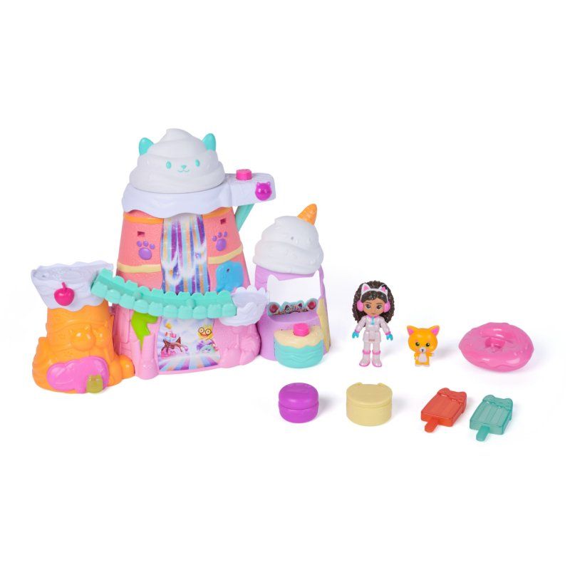 Gabby's Dollhouse : The Movie, Gabby's Sweet Treat Mountain Playset, 12-Piece Set with Figures & Accessories, Kids Toys