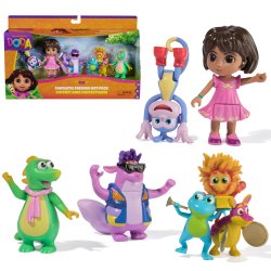 Dora, Coffret Amis fantastiques avec Dora, Babouche, Tico, Véra et le Trio Fiesta, figurines et jouets pour filles et