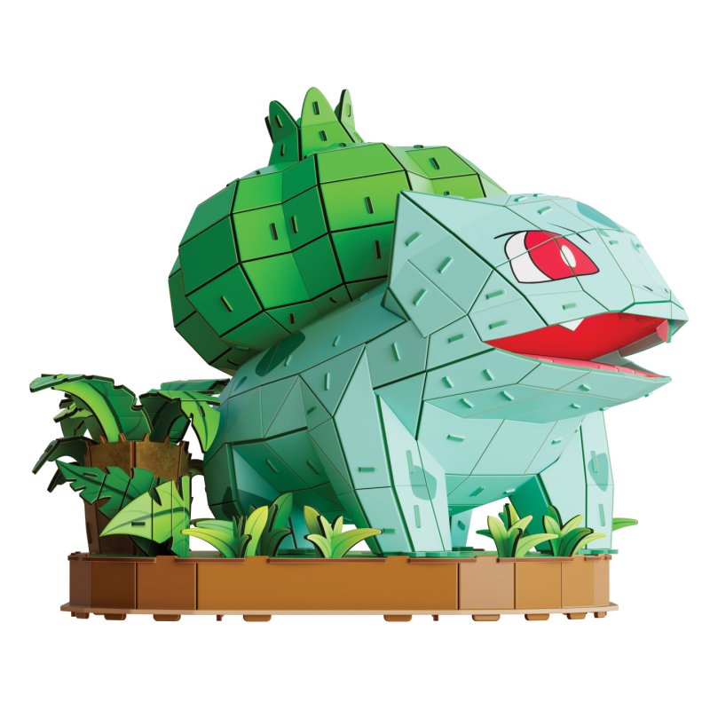 4D Build , Pokémon Bulbasaur 3D Model Kit, Pokémon Collectibles, Kanto Starter Collection, Desk Décor, Adult