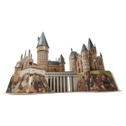 4D Build, Puzzle 3D Harry Potter Château de Poudlard 209 pièces | Cadeaux Harry Potter décoration de bureau | Jouets