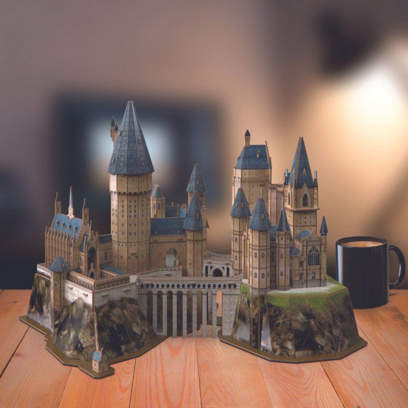 4D Build, Harry Potter Hogwarts Castle 3D Puzzle Model Kit 209 Pcs | Harry Potter Gifts Desk Decor | Building Toys | 3D