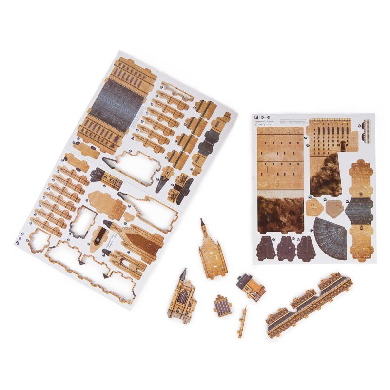 4D Build, Puzzle 3D Harry Potter Château de Poudlard 209 pièces | Cadeaux Harry Potter décoration de bureau | Jouets