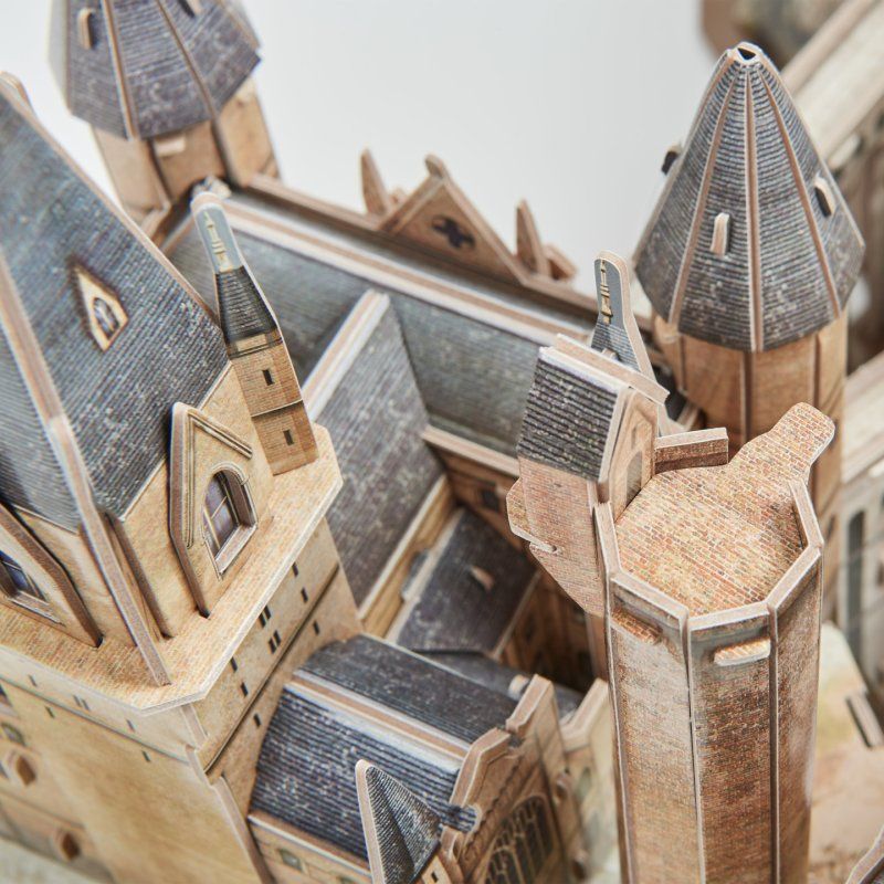 4D Build, Puzzle 3D Harry Potter Château de Poudlard 209 pièces | Cadeaux Harry Potter décoration de bureau | Jouets