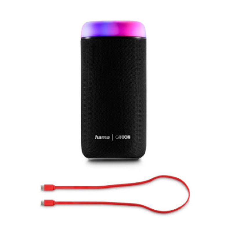 Hama Glow Pro Enceinte portable stéréo Noir 30 W