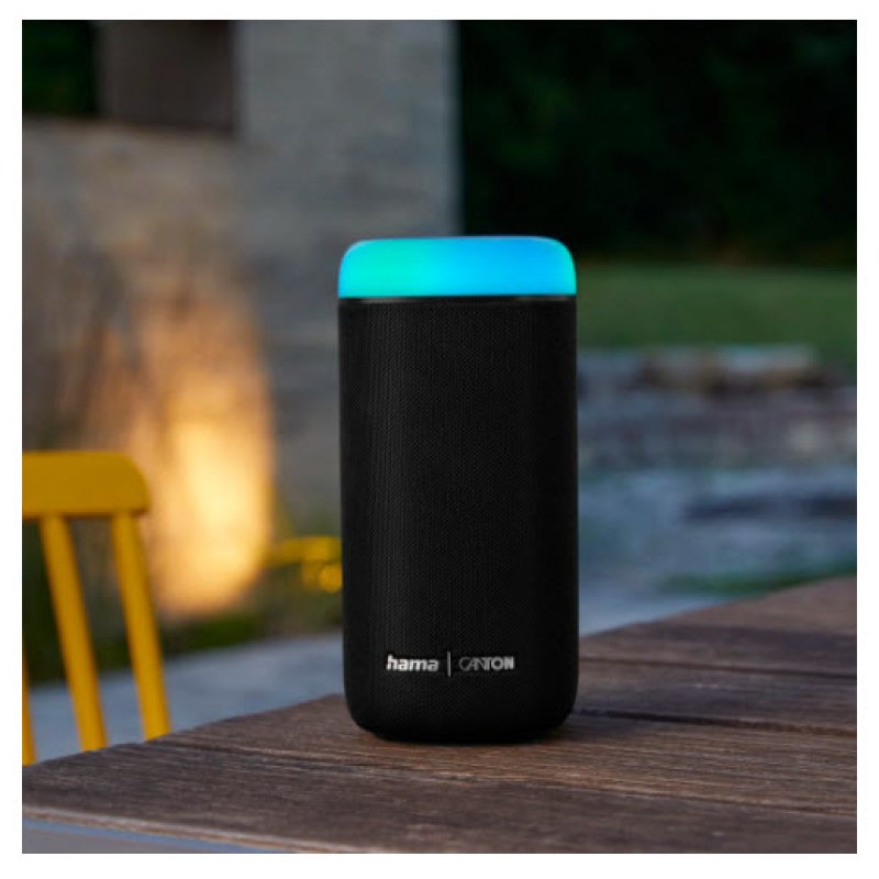 Hama Glow Pro Stereo portable speaker Black 30 W