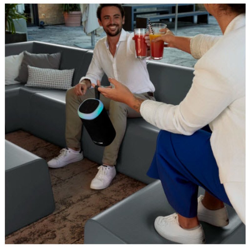 Hama Glow Pro Enceinte portable stéréo Noir 30 W