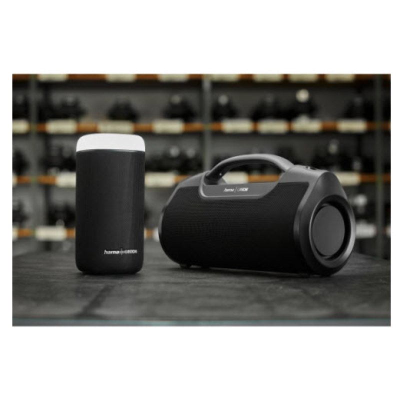 Glow Pro by HAMA (schwarz, Bluetooth, 3,5 mm Klinke, LED-Lichteffekte)