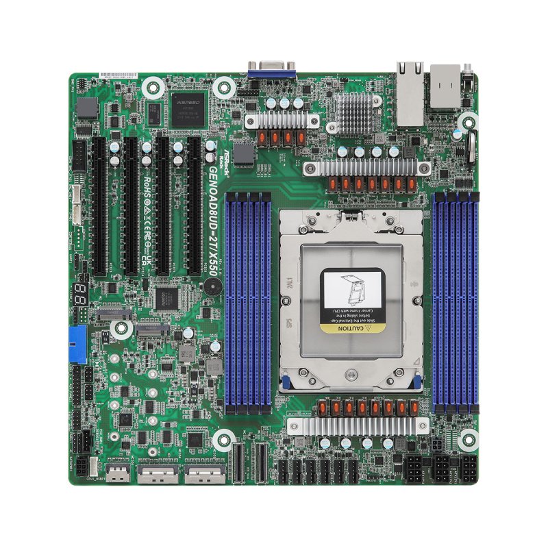 Asrock GENOAD8UD-2T/X550 motherboard Socket SP5 micro ATX