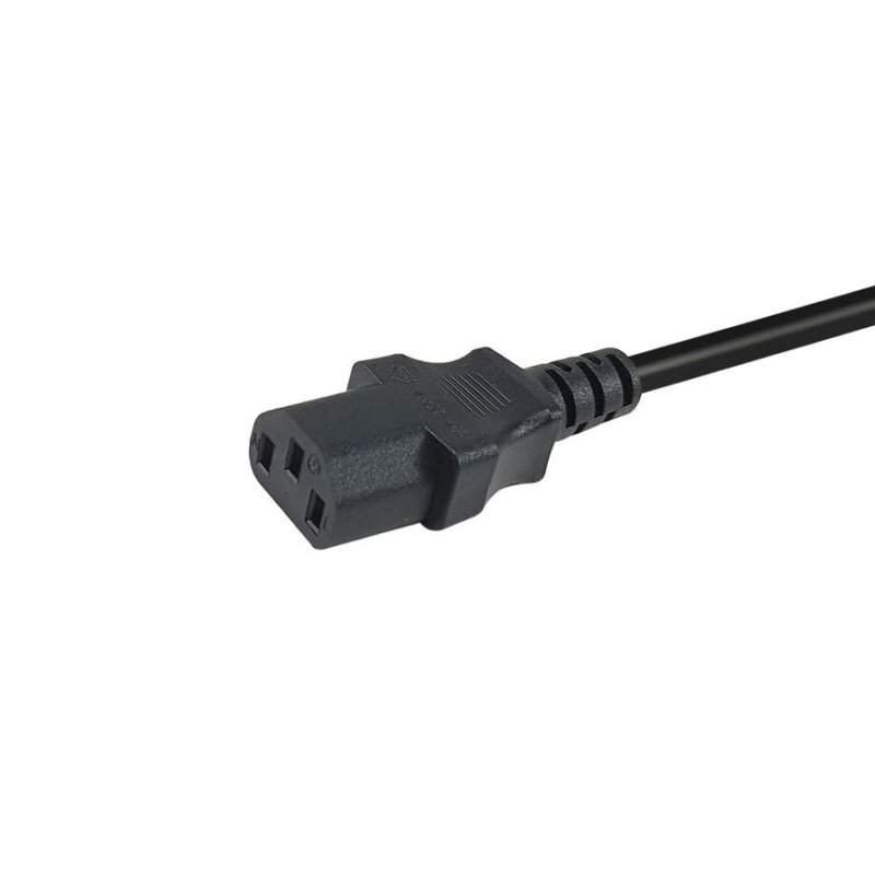 Equip Netzkabel Anschl. C18 - Schukon. 1.80m 180°gew. sw