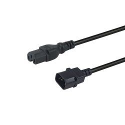 Equip 112170 power cable Black 1.8 m C14 coupler C15 coupler