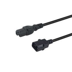 Equip 112171 power cable Black 3 m C14 coupler C15 coupler