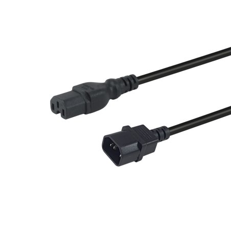 Equip 112171 power cable Black 3 m C14 coupler C15 coupler