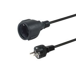 Equip 112181 power cable Black 3 m CEE7/7 CEE7/3
