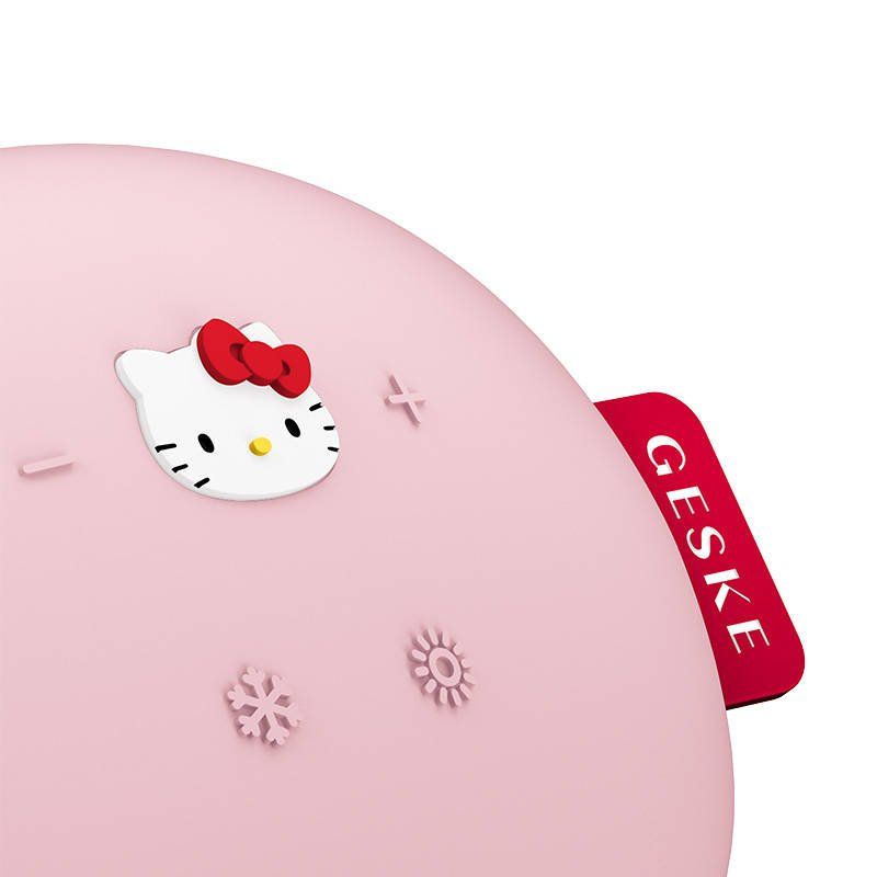 STOCKICX3 - Sonic Facial Massager Warm & Cool 8in1 Geske with APP (Hello Kitty pink)