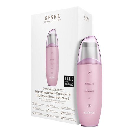 Skin Scrubber & Blackhead Remover 9in1 Geske with APP (pink)