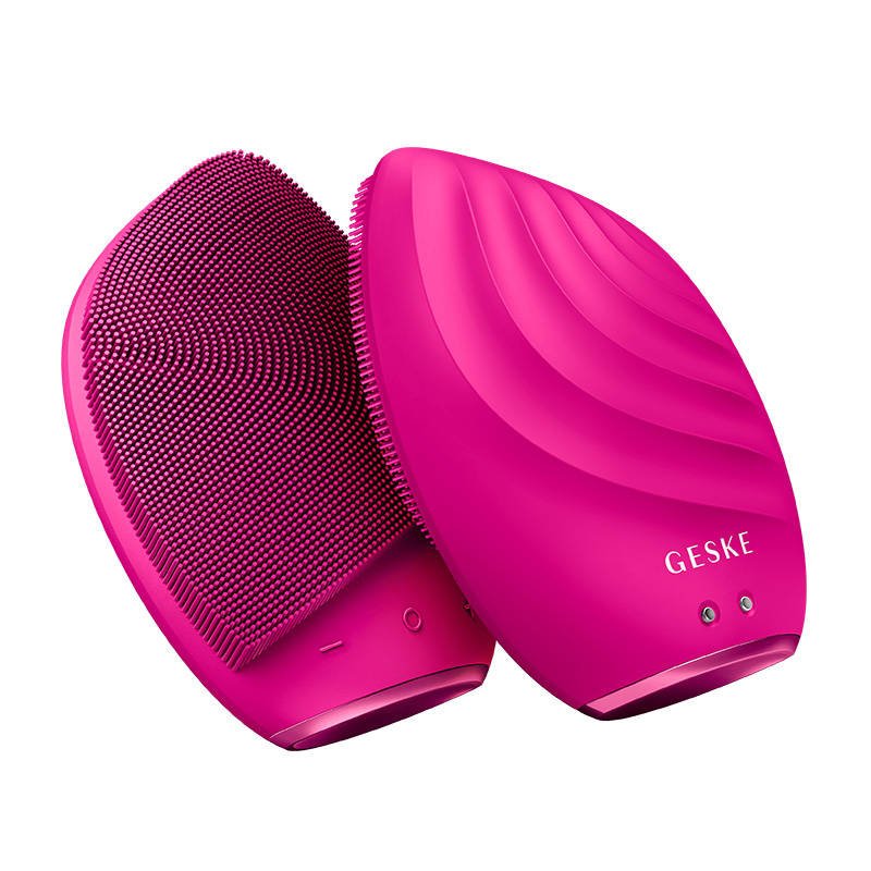 Facial Cleaning Sonic Brush 4in1 Geske With APP (magenta)