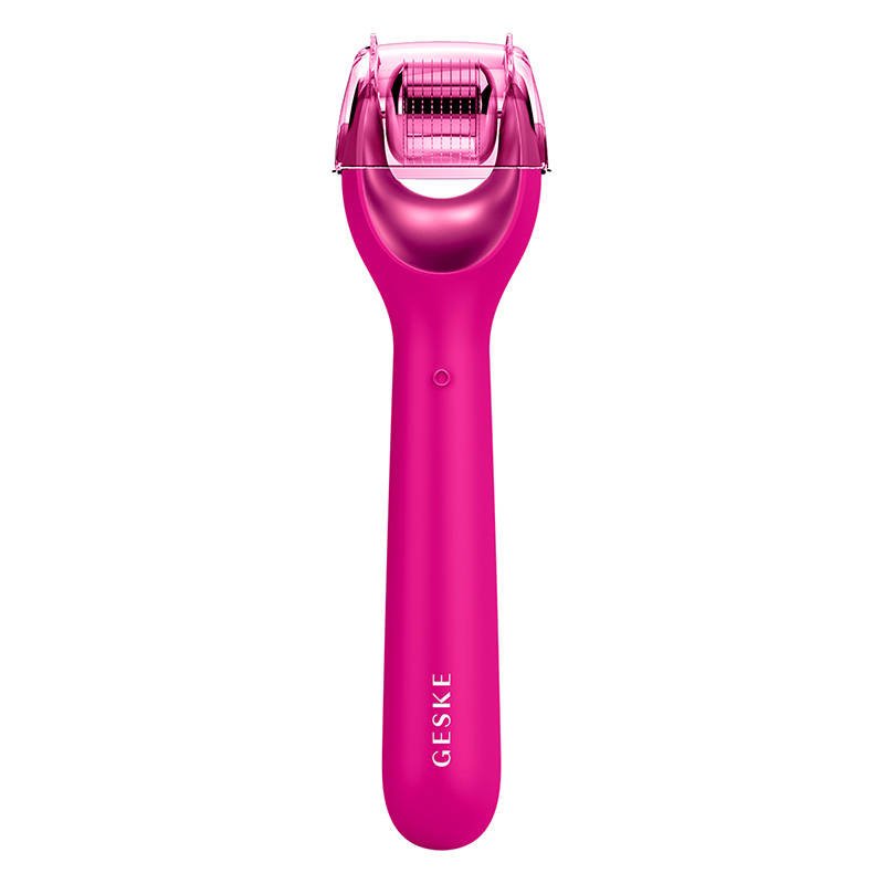 Micro Needle Face Roller 9in1 Geske with APP (magenta)