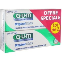 Gum Original White Toothpaste 75ml - Pack of 2