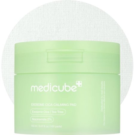 Medicube Exosome Cica Tea Tree Calming Toner Pads for Sensitive Skin