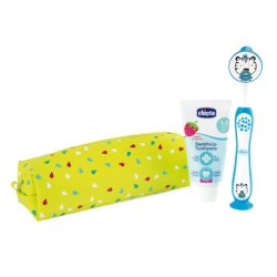 Chicco Tiger Strawberry Toothpaste 50ml Toothbrush For Children 3-6 Years