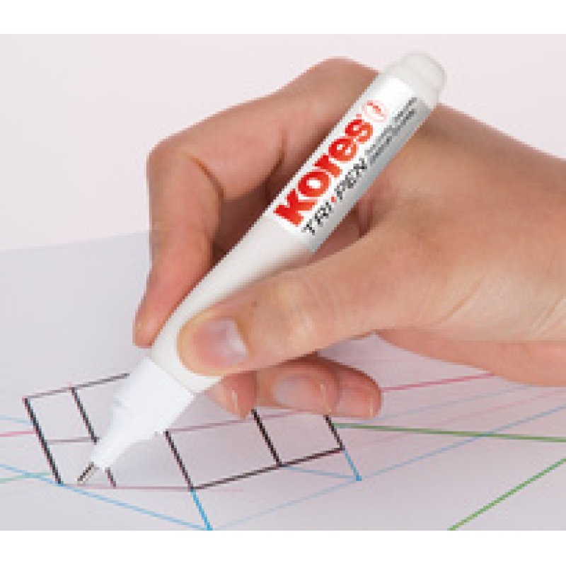 Kores Stylo correcteur "Tri Pen", contenu: 10 g, blanc