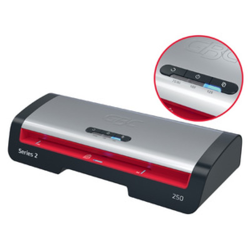 GBC Plastifieuse 250, jusqu'au format A4, noir/argent/rouge
