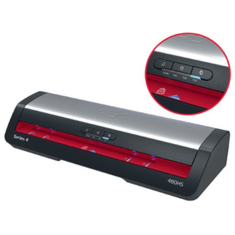 GBC Plastifieuse 280HS, jusqu'au format A3,noir/argent/rouge