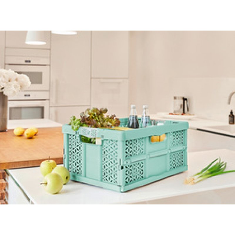 keeeper Caisse pliante "eco lea", 32 L, grass green