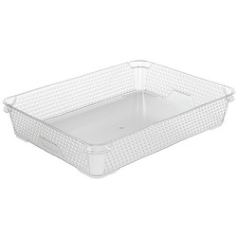 keeeper Stapelkörbchen "mirko", DIN A4, crystal-grey