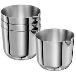 APS Pot avec bec verseur ALLURE, 40 ml, set de 4, inox