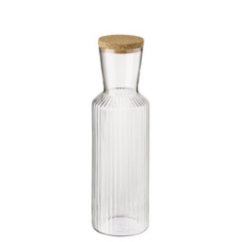 APS Carafe en verre LINES, 1,0 litre, transparent