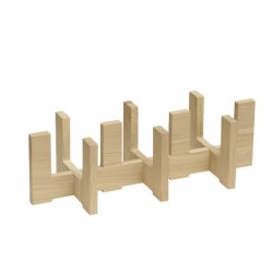 APS Support pour carafes VALO, 3 logements, en chêne