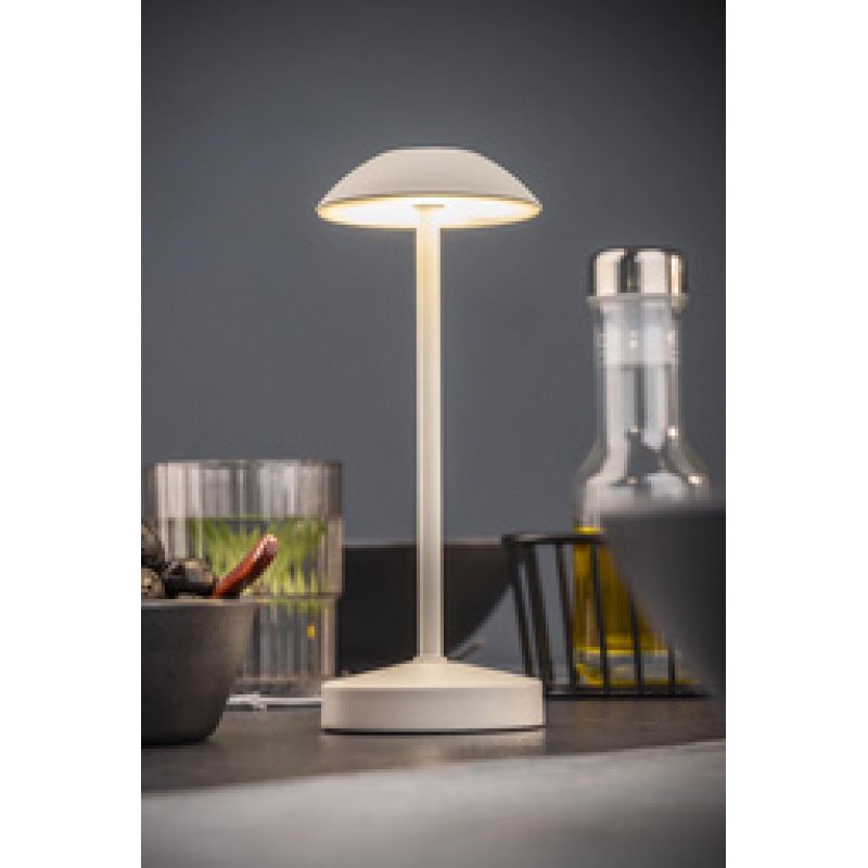 APS Lampe de bureau rechargeable à LED ALVA, blanc