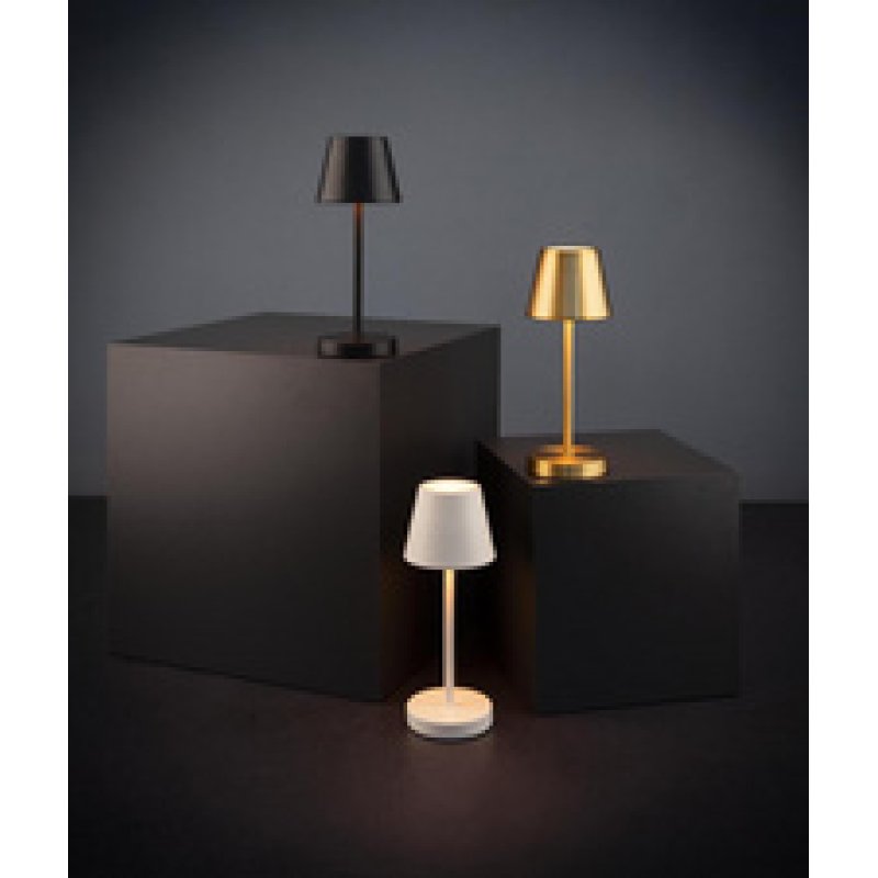 APS Lampe de bureau rechargeable à LED MERLE MICRO, blanc