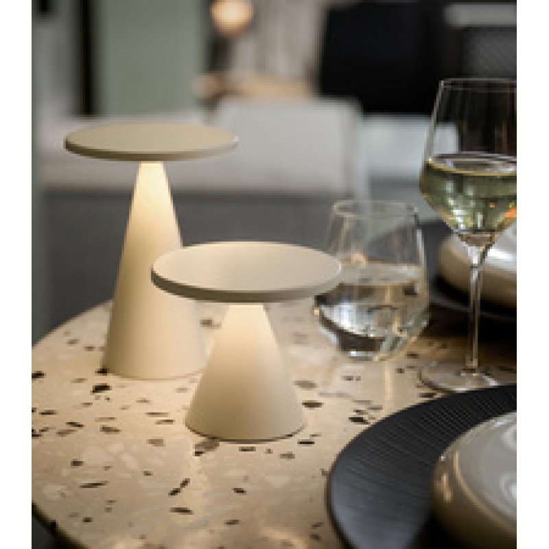 APS Lampe de bureau rechargeable à LED CONE, noir