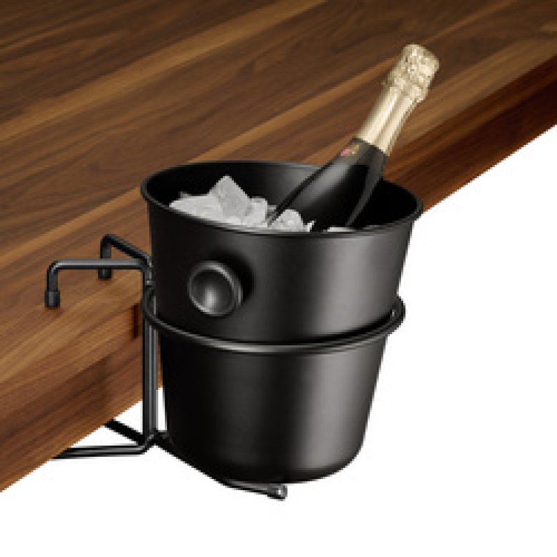 APS Support pour seau à vin/champagne, hauteur: 730 mm, noir