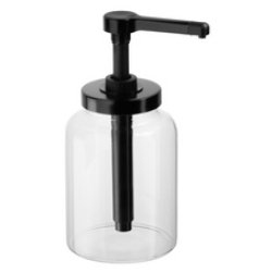 APS Flacon doseur DISPENSA, 1,7 litre, transparent/noir