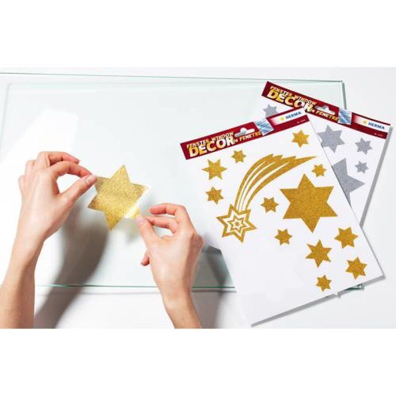 HERMA 15644 decorative sticker Film Gold Removable 15 pc(s)