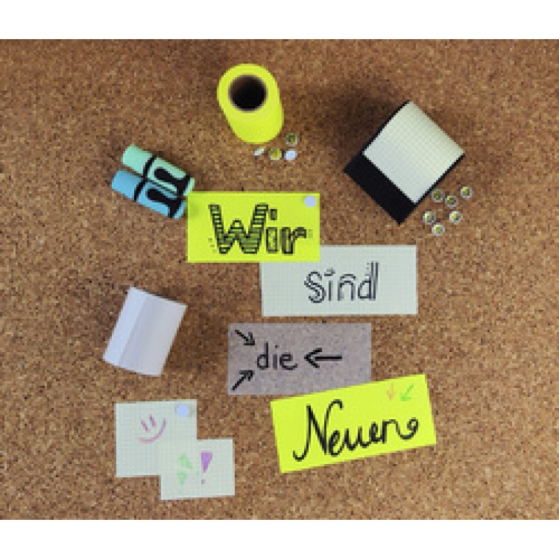 RNK Verlag Rouleau de notes adhésives, jaune brillant