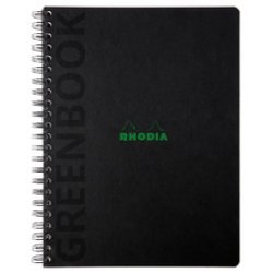 RHODIA Cahier à spirale GREENPAD, A4 , quadrillé, noir