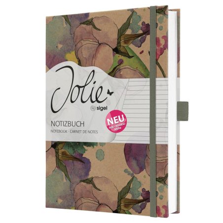 sigel Carnet de notes Jolie Pure "Cottonflowers", A5, ligné