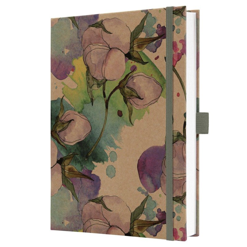 JOLIE JN855 Notebook , Pure Cottonflowers, approx. A5, lined