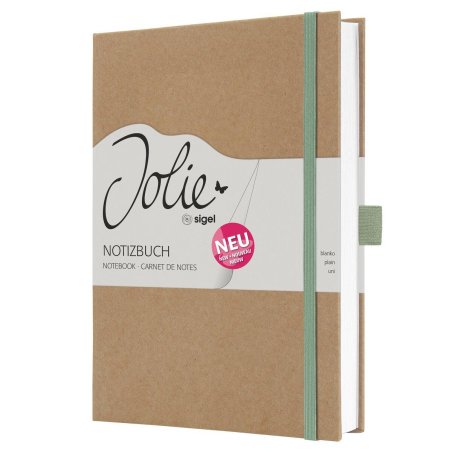 JOLIE JN841 bloc-notes A5 96 feuilles Marron, Couleur menthe