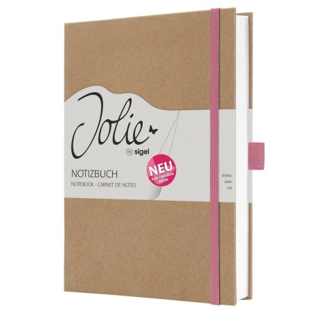 JOLIE JN843 bloc-notes A5 96 feuilles Marron, Rose