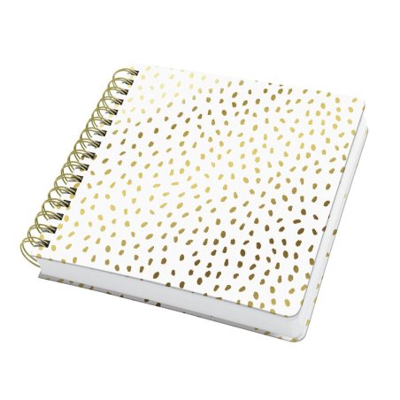 JOLIE JQ100 bloc-notes A5 96 feuilles Or, Blanc