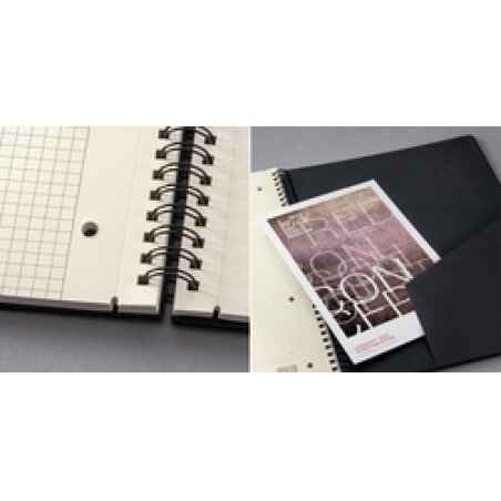 sigel Cahier à spirale Conceptum, A5, quadrillé, bleu foncé