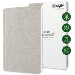 sigel Carnet de notes Re-Up, A5, quadrillé, vert mousse