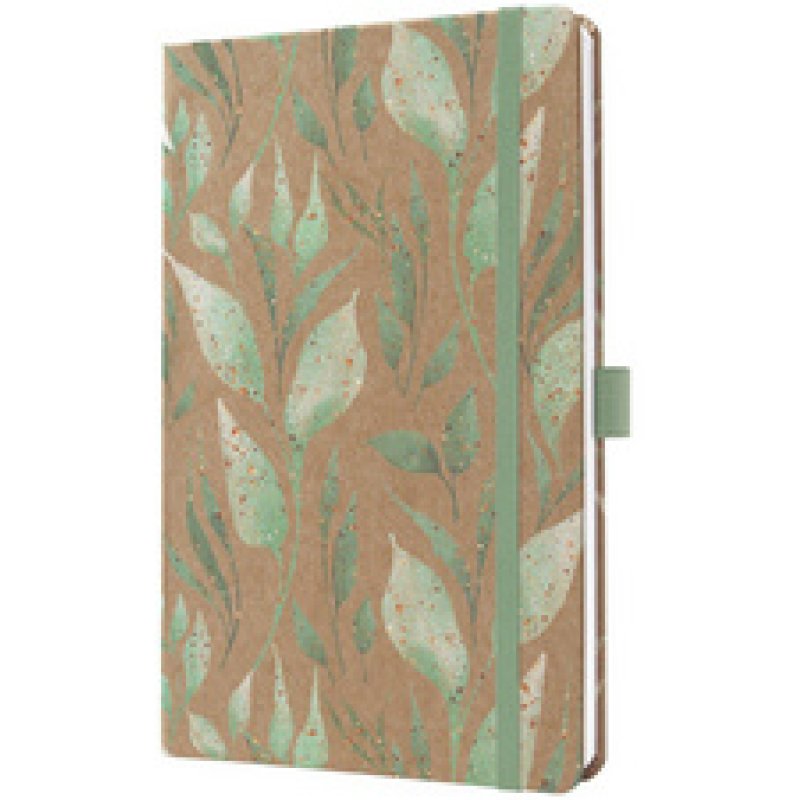 sigel Buchkalender Jolie Pure 2026 "Sparkle Leaves", A5