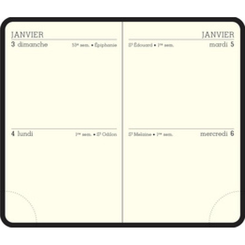 EXACOMPTA Recharge pour agenda de poche MINI 10, 2026