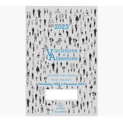 EXACOMPTA Planning des congés 2025/2026, décembre à décembre